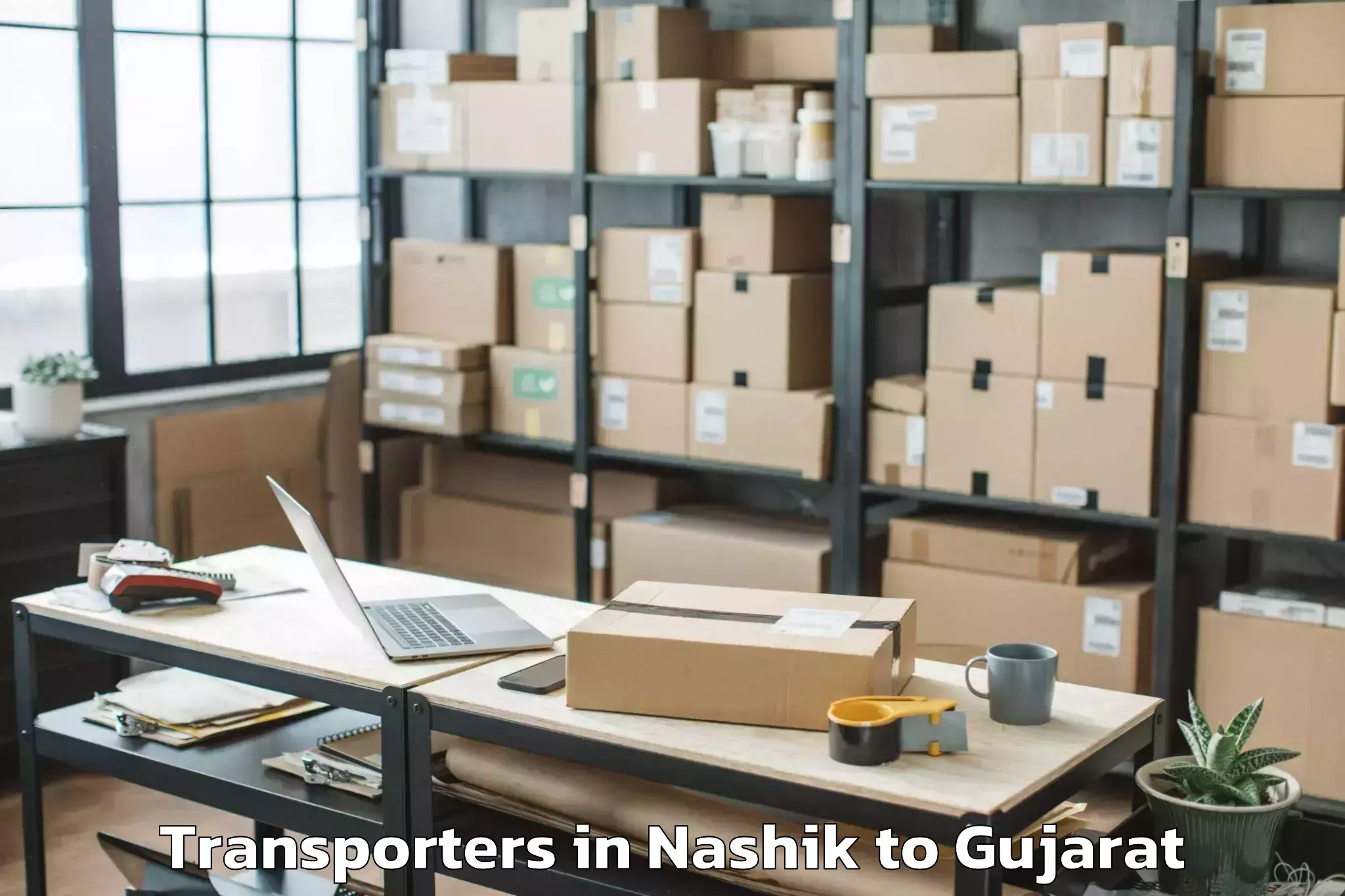 Professional Nashik to Visnagar Transporters